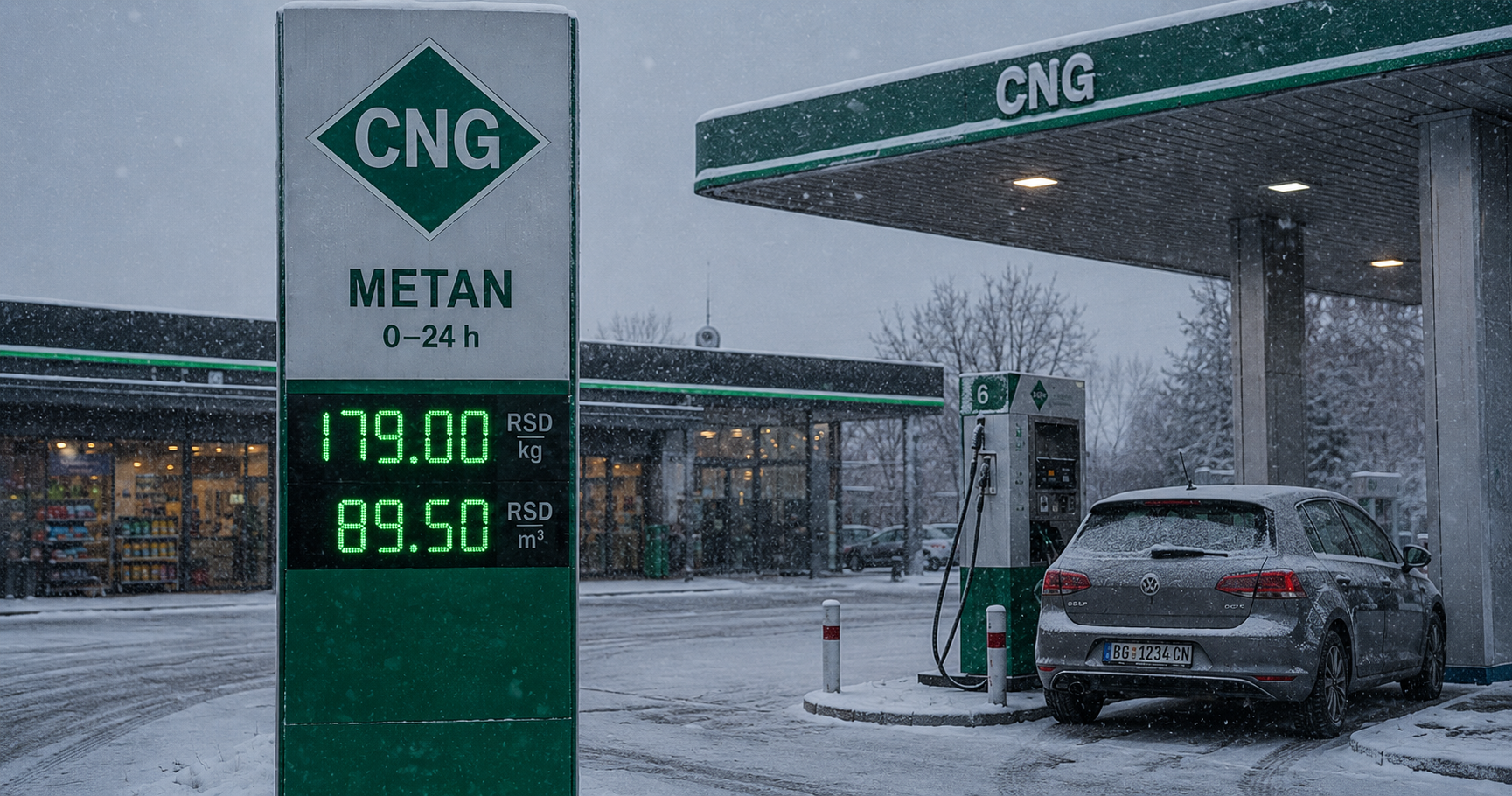 Vožnja na metanu (CNG) zimi Šta trebaš da znaš za hladne dane